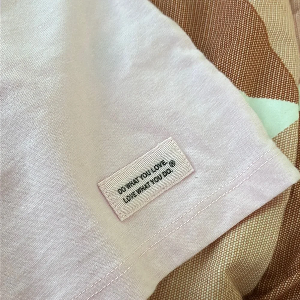 NEW Life Is Good Light Pink T-Shirt with Heart and Flower Design - Picture 4 of 4